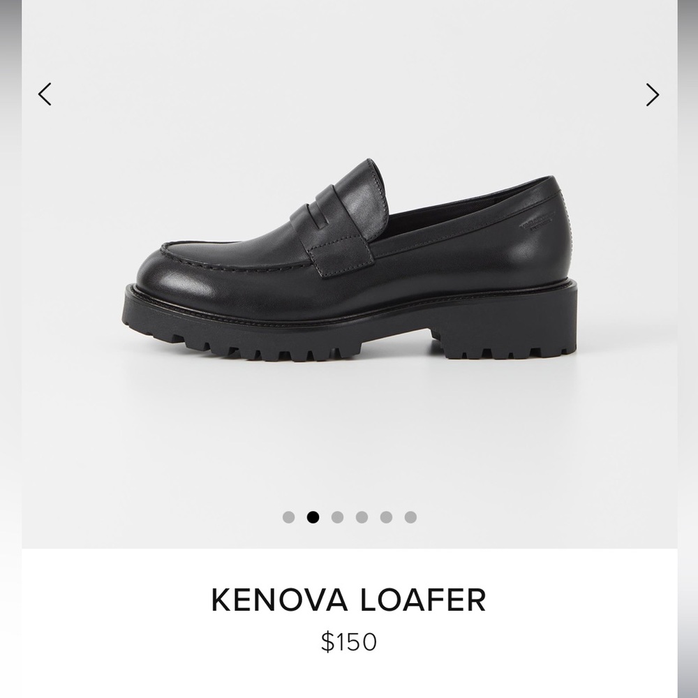 Vagabond Shoemakers Kenova Black Leather Loafer (size 38, US 8)